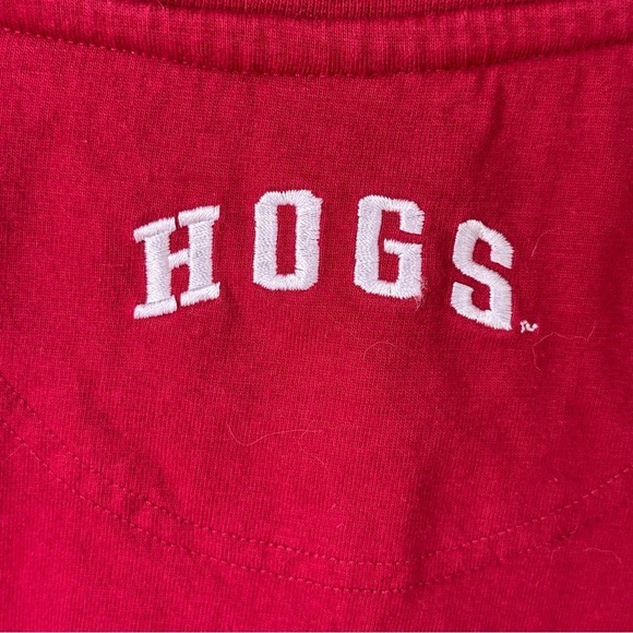Starter Arkansas Razorbacks Red T-Shirt Vintage 90's, Size Large Embroidered - Picture 7 of 7